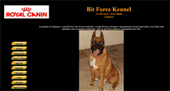 Desktop Screenshot of bitforcekennel.criadoronline.com.br